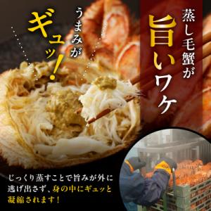 ふるさと納税 えりも町 北海道産活蒸し毛蟹約6...の詳細画像2