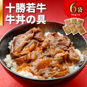 ふるさと納税 清水町 十勝若牛牛丼の具 190g×6