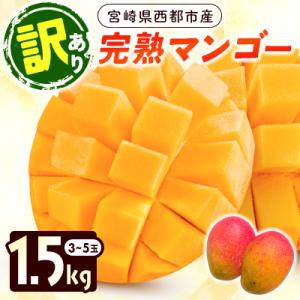 ふるさと納税 西都市 訳あり【1.5kg】宮崎県産完熟マンゴー(3〜5玉)西都市特産品【さとふる限定...