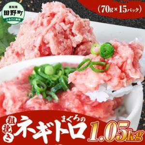 【四国一小さなまち】≪カネアリ水産≫ まぐろのネギトロ　1.2kg(80g×15パック)