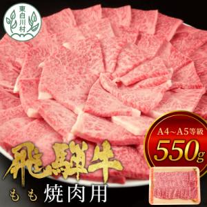 ふるさと納税 東白川村 飛騨牛 もも焼肉用 550g A5等級 A4等級 肉のひぐち