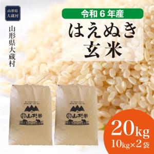 ふるさと納税 大蔵村 ◇令和6年産◇ 2025年4月中旬発送　はえぬき 【玄米】 20kg(10kg...