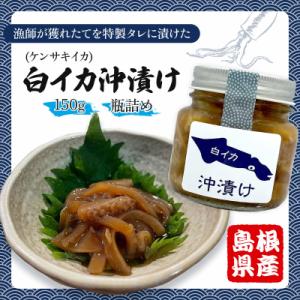 ふるさと納税 松江市 白イカ(ケンサキイカ)の沖漬け150g×4個セット｜y-sf