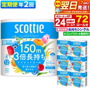 《2回定期便》トイレットペーパー 3倍長持ち 24個 シングル|15_nsc-100602sa