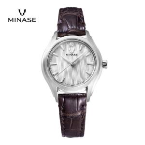 ふるさと納税 湯沢市 MINASE時計LunaArchクロコベルトタイプ(UG01-LDBNWH-SSD)[F11912]