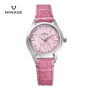 ふるさと納税 湯沢市 MINASE時計LunaArchクロコベルトタイプ(UG01-LPKNPK-SSD)[F11913]