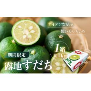 先行予約 露地すだち 1箱(約1kg)【FL009】