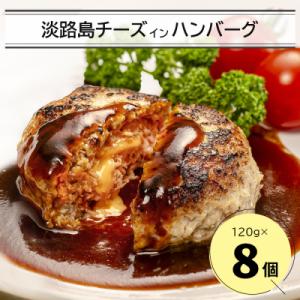 ふるさと納税 淡路市 淡路島チーズインハンバーグ 120g×8個　an07038｜さとふる