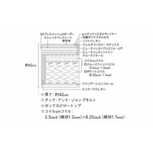 ふるさと納税 小山町 シモンズ/シングルベッド...の詳細画像1