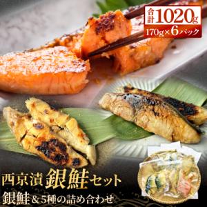 西京漬 銀鮭セット6種 漬魚 漬け 西京焼 銀ざけ 鮭 ぎんざけ さけ サケ 味噌 冷凍 石巻市