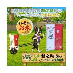 【令和7年産】数量限定!阿賀野市産新之助「ファームホリコシ 新之助」5kg 白米 精米