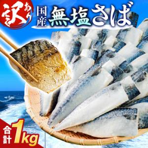 訳あり 無塩サバフィレ 1.0kg (10枚前後) 冷凍 さば 鯖 不揃い 魚 お魚 焼き魚