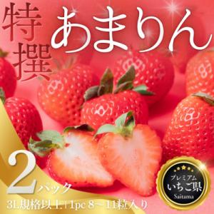 埼玉県吉見町 吉見いちご【特撰】あまりん 3L規格以上・2パック|産地直送