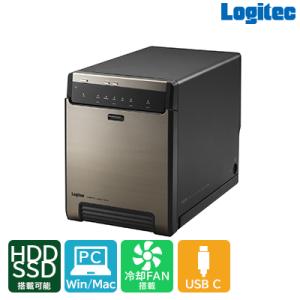 ふるさと納税 伊那市 ロジテック 外付けHDDケース 4BAY Type-C対応 LHR-4BNHU...