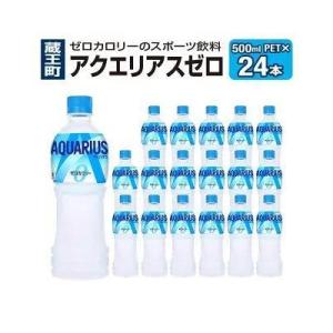ふるさと納税 蔵王町 アクエリアスゼロ 500ml PET×24本　【04301-0532】