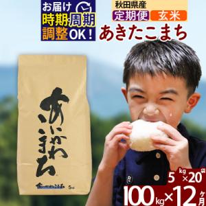 ふるさと納税 北秋田市 令和7年産《定期便12ヶ月》あきたこまち 100kg【玄米】|foap-21712