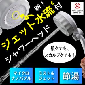 ふるさと納税 岐阜県 ナノバブル シャワーヘッド バブリーミスティ3.0 ホワイト SH24W/水生...