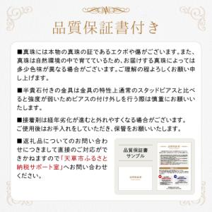 ふるさと納税 天草市 あこや真珠 ピアス りん...の詳細画像2