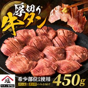 厚切り牛タン 塩味 450g 厚切り牛タンスライス タン塩 タン中 タン元 牛肉 焼肉 人気