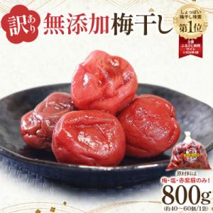 <訳あり>宮城県角田産【無添加】まごころ手作り梅干し(800g)|梅干し 訳あり