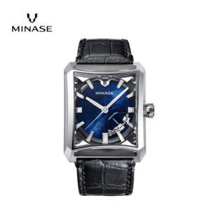 ふるさと納税 湯沢市 MINASE時計 SEVEN WINDOWS レザー VM15-LDNYBL-SSD[F11944]