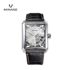 ふるさと納税 湯沢市 MINASE時計 SEVEN WINDOWS レザー VM15-LDBYWH-SSD[F11946]