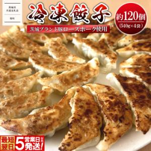 【茨城県共通返礼品】◎最短翌日発送◎ ローズポーク使用 冷凍餃子 約120個 (540g×4袋)
