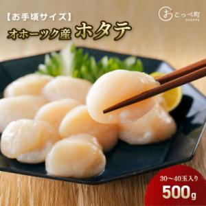 ふるさと納税 興部町 【お手頃サイズ】オホーツク産ホタテ500g【400】