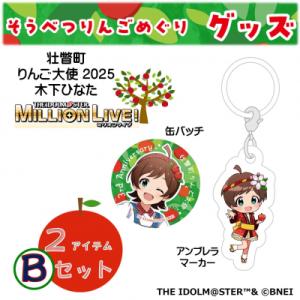 ふるさと納税 壮瞥町 壮瞥町りんご大使2025「木下ひなた」りんごめぐりグッズ2アイテムBセット S...