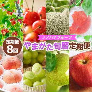 ふるさと納税 山形市 【定期便8回】ノノハナフルーツ やまがた旬暦定期便 FY25-590