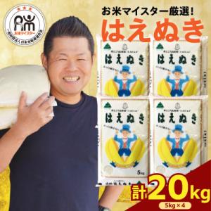 【先行予約】令和8年産 はえぬき 20kg ( 5kg × 4袋 )