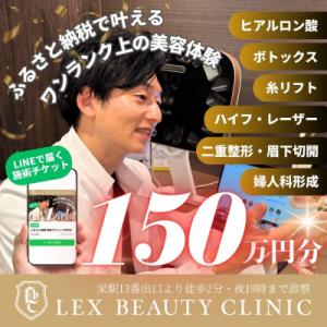 ふるさと納税 名古屋市 美容医療　LEX BEAUTY CLINIC　名古屋　栄　施術チケット150万円分