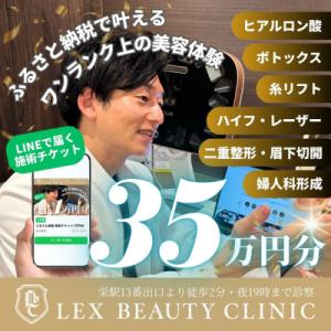 ふるさと納税 名古屋市 美容医療　LEX BEAUTY CLINIC　名古屋　栄　施術チケット35万円分