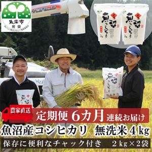 ふるさと納税 魚沼市 【毎月定期便】 農家直送!...の商品画像