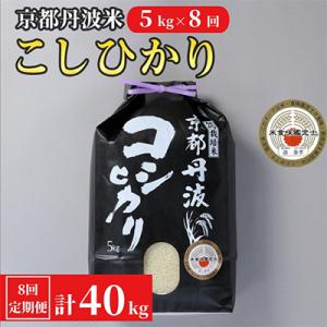 【毎月定期便】京都丹波米 こしひかり 5kg全8回