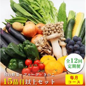 ふるさと納税 南島原市 【発送月固定定期便】15品目以上 豪華野菜セット 旬の野菜・フルーツ・キノコ...