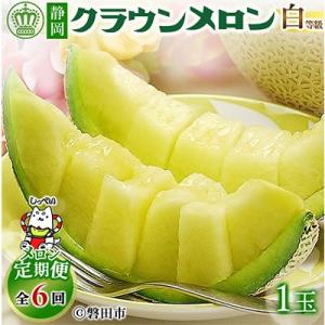 【毎月定期便】クラウンメロン(白等級1.0)1玉 全6回
