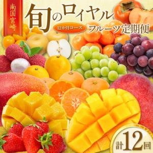 ふるさと納税 新富町 【発送月固定定期便】旬のロイヤルフルーツ定期便【G28】全12回