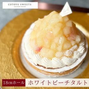 ふるさと納税 平戸市 【毎月定期便】白桃チーズタルト1ホール(18cm)全12回