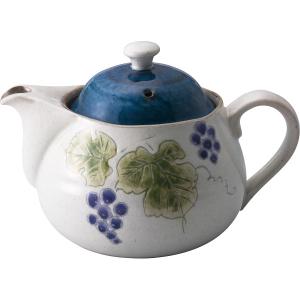 瀬戸焼 彫ぶどう ポット 94175