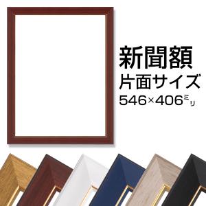 新聞額 片面サイズ 全6色 546x406mm 新聞 飾る フレーム 額縁 額装 広告 壁掛け 同梱不可 送料無料｜フイルム&雑貨 写楽