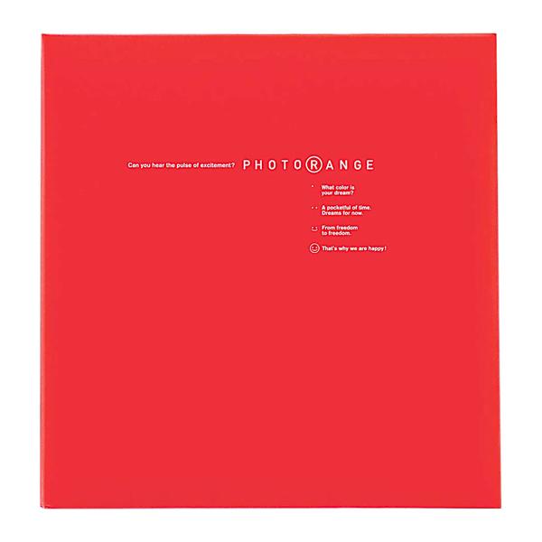 フヤスアルバム フォトレンジ レッド 20L-92-R 白フリー台紙20枚 フエルアルバム Lサイズ...