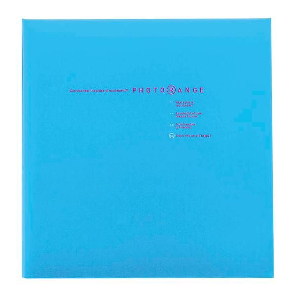 フヤスアルバム フォトレンジ ブルー 20L-92-B 白フリー台紙20枚 Lサイズ ナカバヤシ