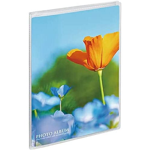 ミニポケ フォトアルバム 高透明 2L判 縦 180×129mm 20枚収納 KP-7007 クリア...