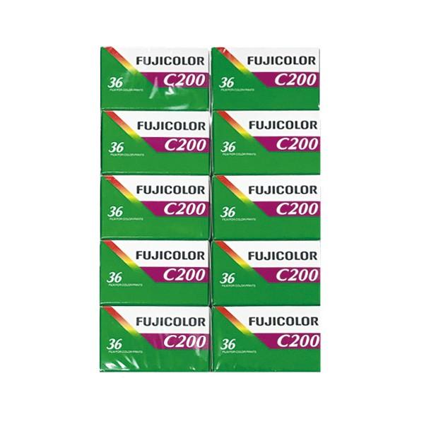カラーネガフイルム FUJICOLOR C200 36枚撮り 英文パッケージ 10本 富士フイルム