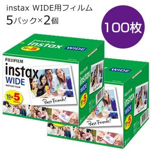 チェキワイド用フィルム instax WIDE 100枚お得 セット 富士フイルム 送料無料｜y-sharaku