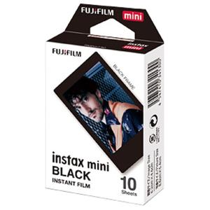 チェキ フィルム instax mini ブラック 1P(10枚) 単品 富士フイルム