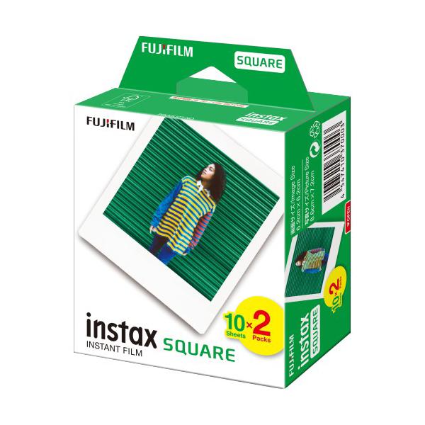 チェキ スクエア用フィルム instax SQUARE 2パック 20枚入り 富士フイルム
