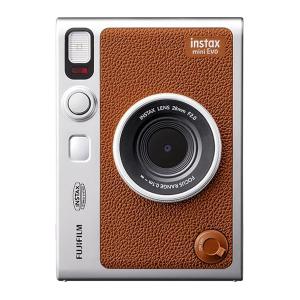 チェキ instax mini Evo BROWN ブラウン ハイブリッドインスタントカメラ 本体 富士フイルム｜y-sharaku