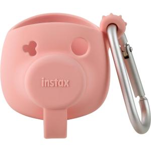 チェキ INSTAX Pal用 シリコンケース ピンク カラビナ付き 富士フイルム｜y-sharaku